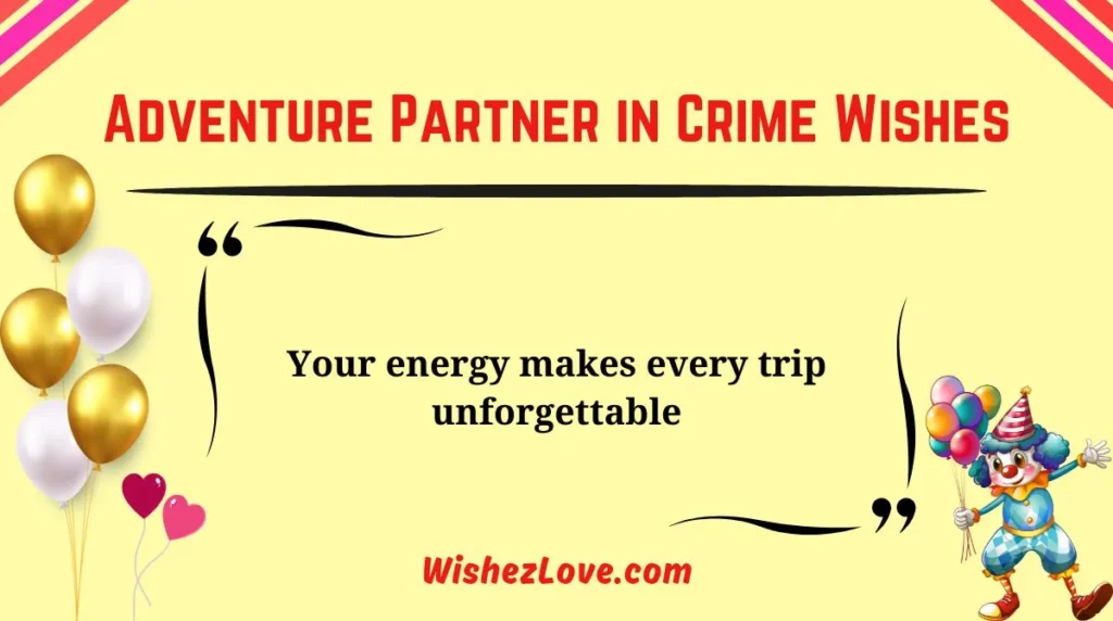 Adventure Partner in Crime Wishes