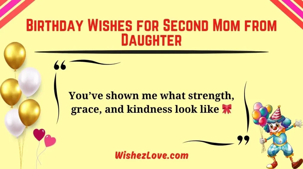 Birthday Wishes for Second Mom from Daughter