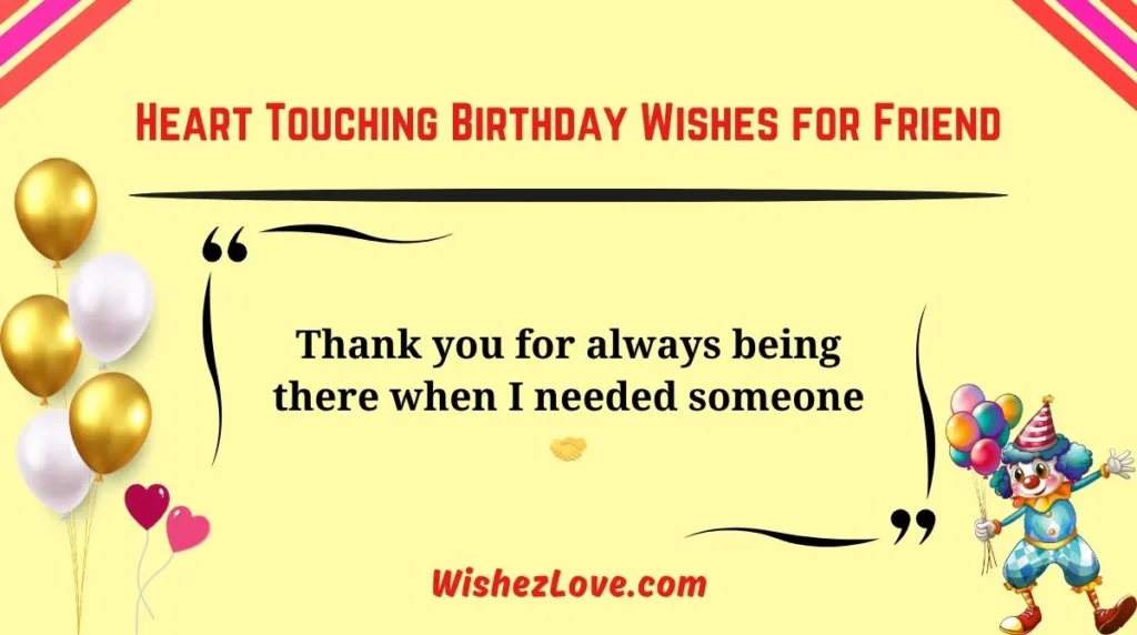 Heart Touching Birthday Wishes for Friend