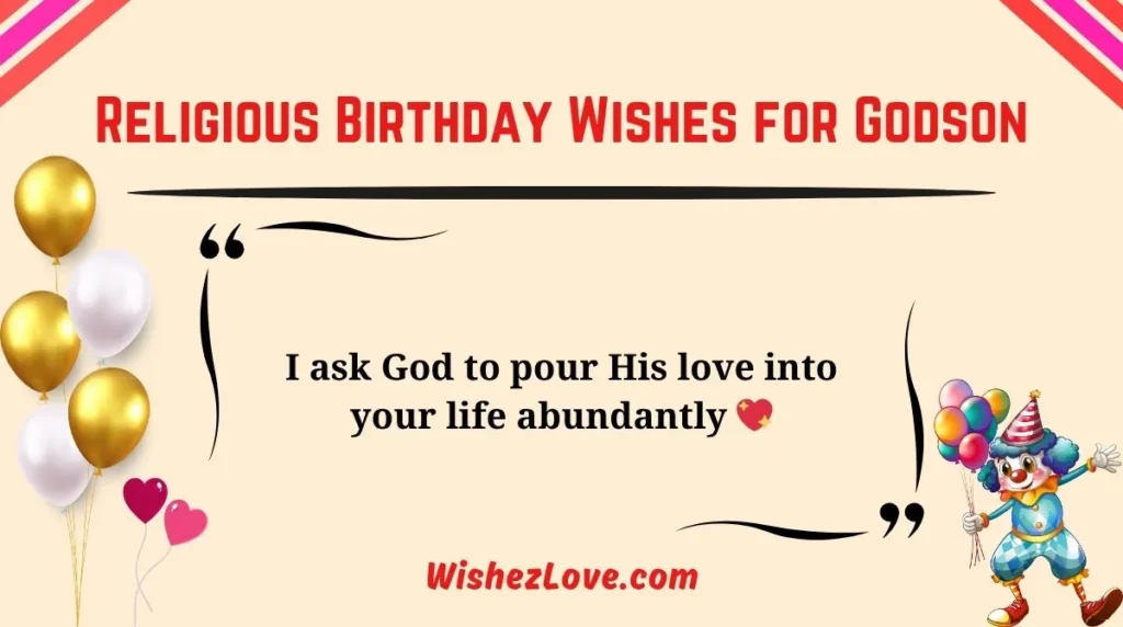 Religious Birthday Wishes for Godson