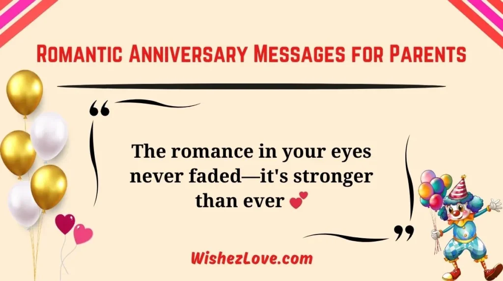 Romantic Anniversary Messages for Parents