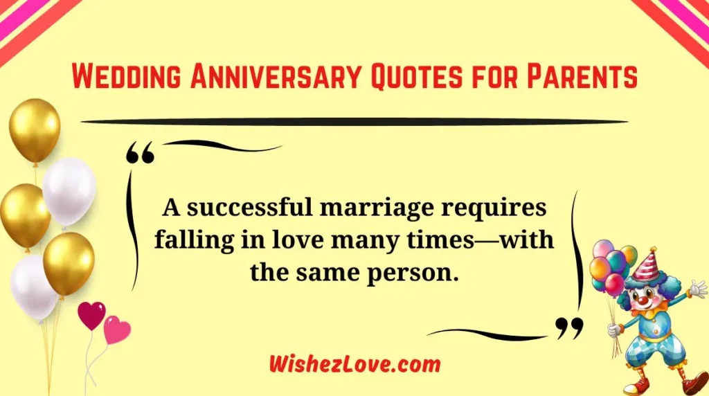 Wedding Anniversary Quotes for Parents