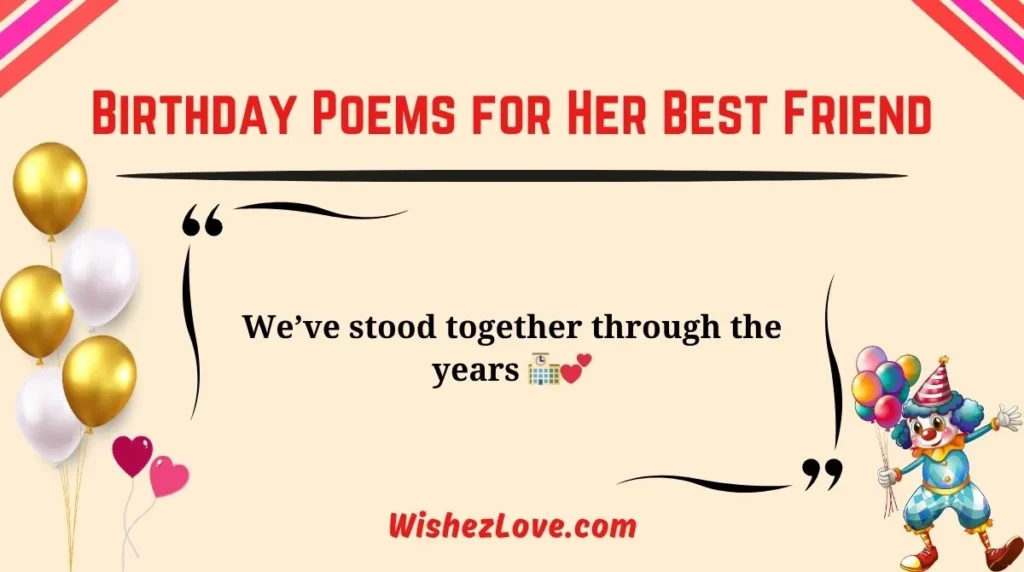 Birthday Poems for Her Best Friend