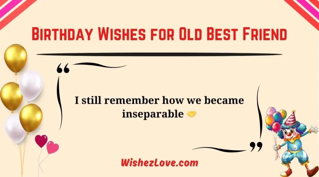 Birthday Wishes for Old Best Friend