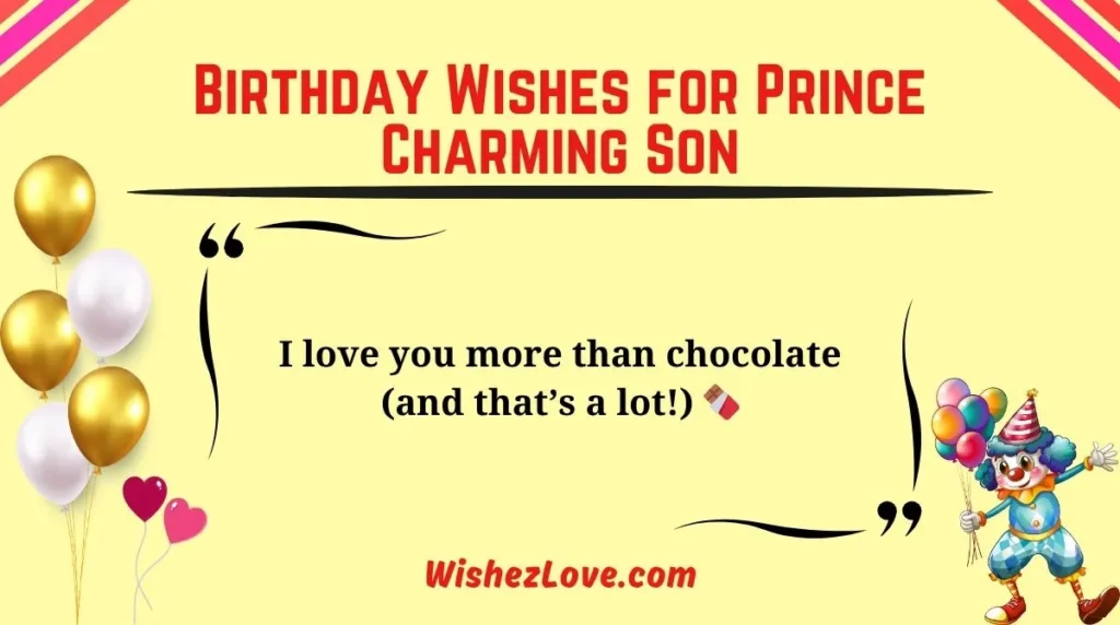 Birthday Wishes for Prince Charming Son