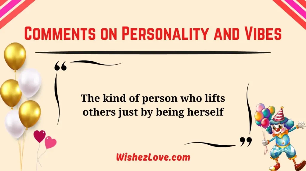 Comments on Personality and Vibes