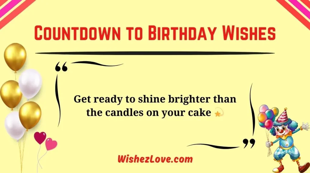 Countdown to Birthday Wishes