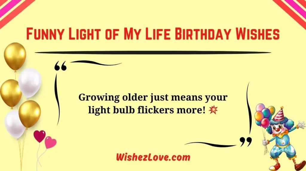 Funny Light of My Life Birthday Wishes