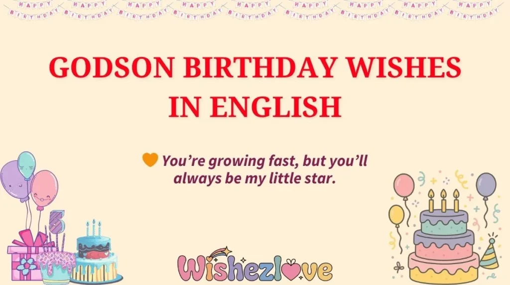 Godson Birthday Wishes in English