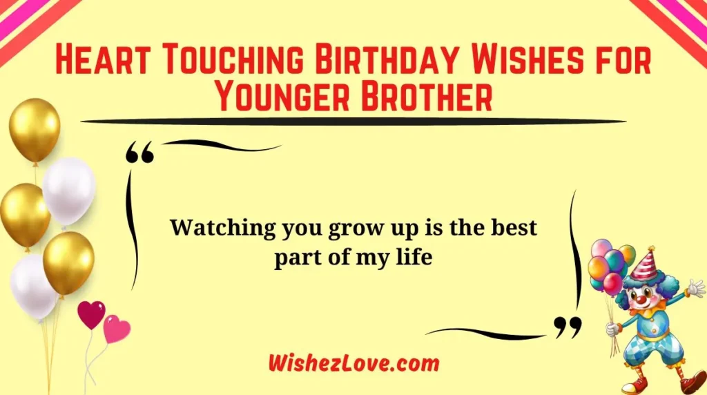 Heart Touching Birthday Wishes for Younger Brother