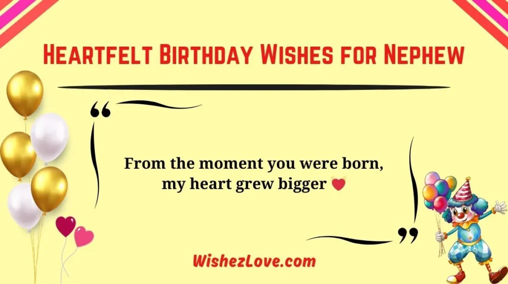 Heartfelt Birthday Wishes for Nephew