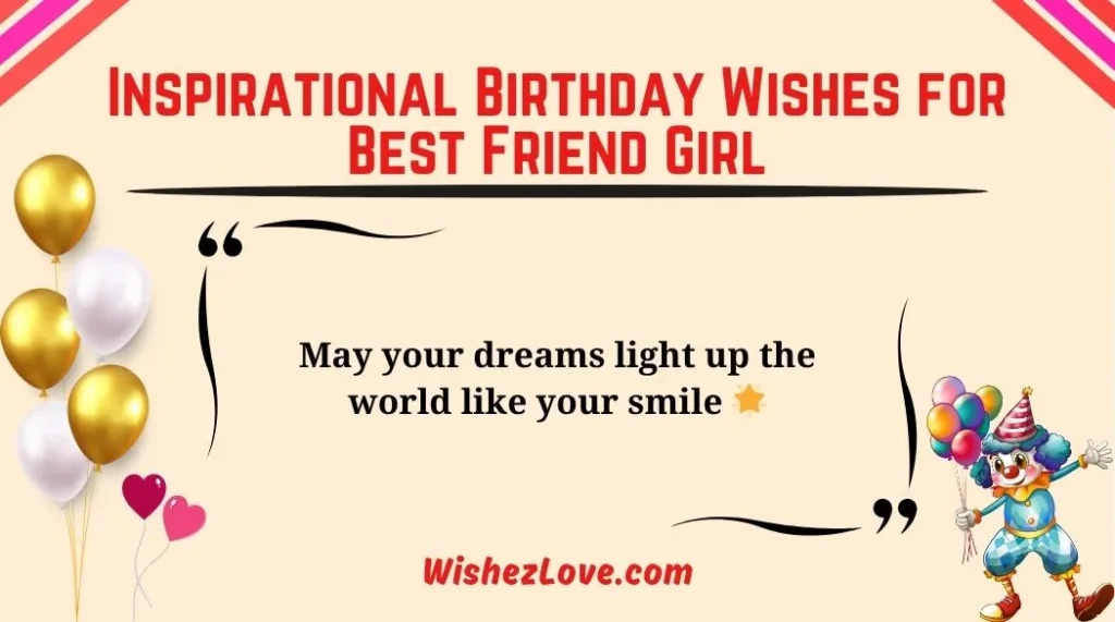 Inspirational Birthday Wishes for Best Friend Girl