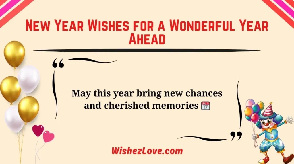 New Year Wishes for a Wonderful Year Ahead
