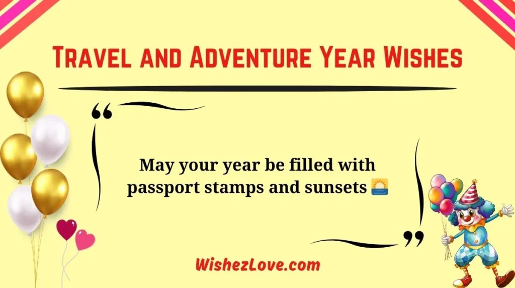 Travel and Adventure Year Wishes
