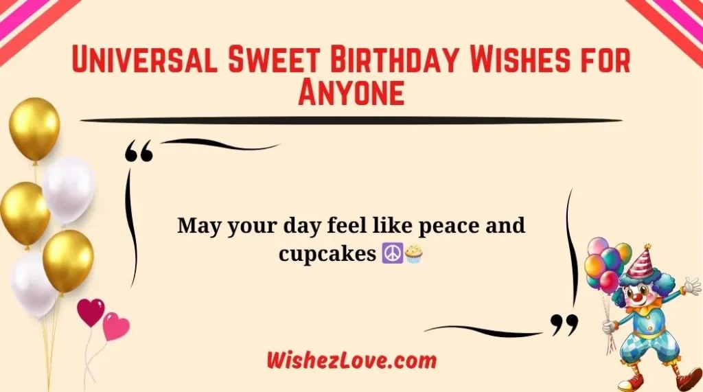 Universal Sweet Birthday Wishes for Anyone
