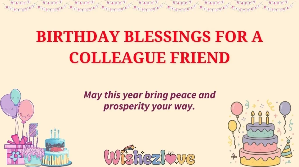 Birthday Blessings for a Colleague Friend