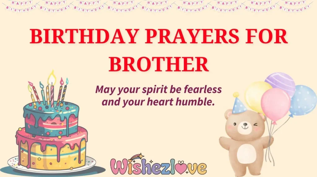 Birthday Prayers for Brother