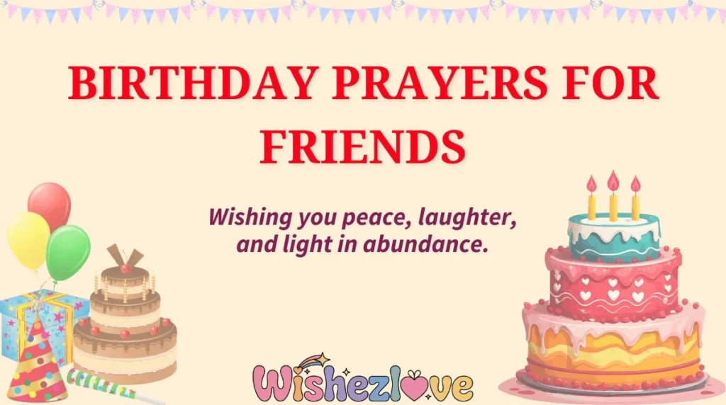 Birthday Prayers for Friends