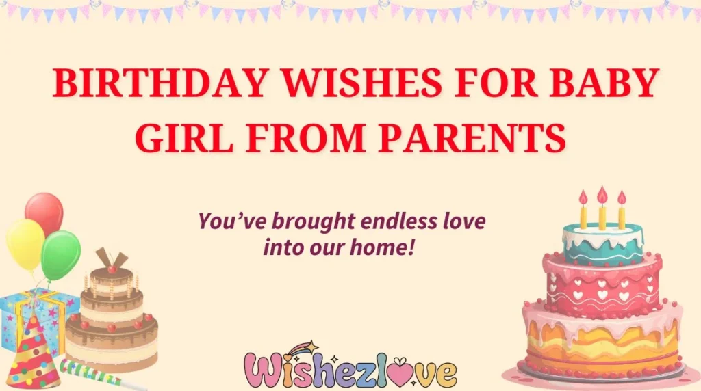  Birthday Wishes for Baby Girl from Parents