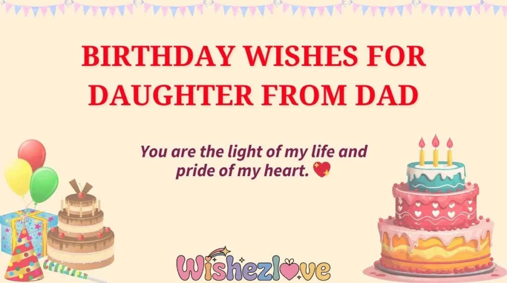 Birthday Wishes for Daughter from Dad