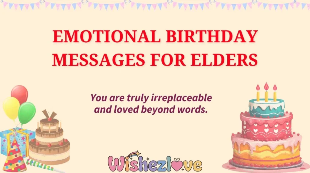 Emotional Birthday Messages for Elders
