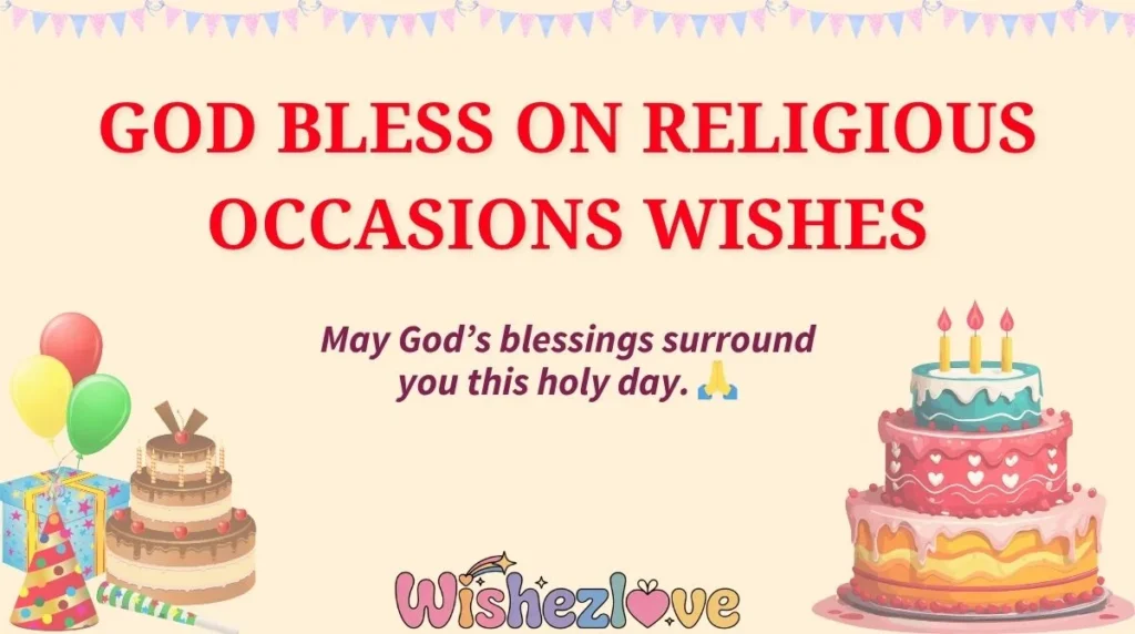 God Bless on Religious Occasions Wishes