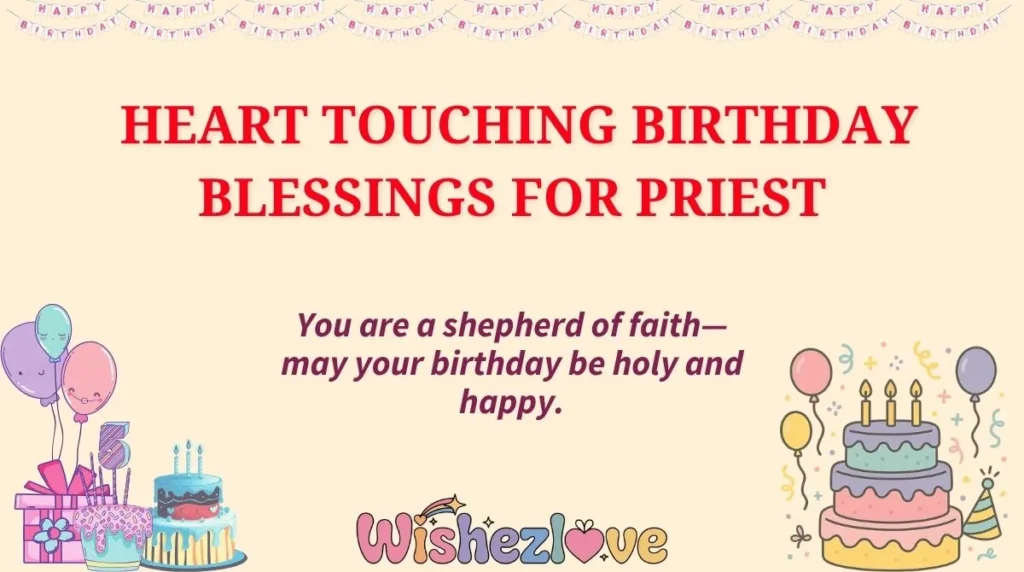 Heart Touching Birthday Blessings for Priest