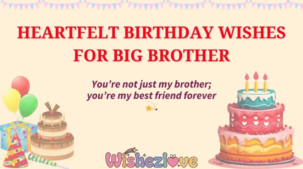 Heartfelt Birthday Wishes for Big Brother