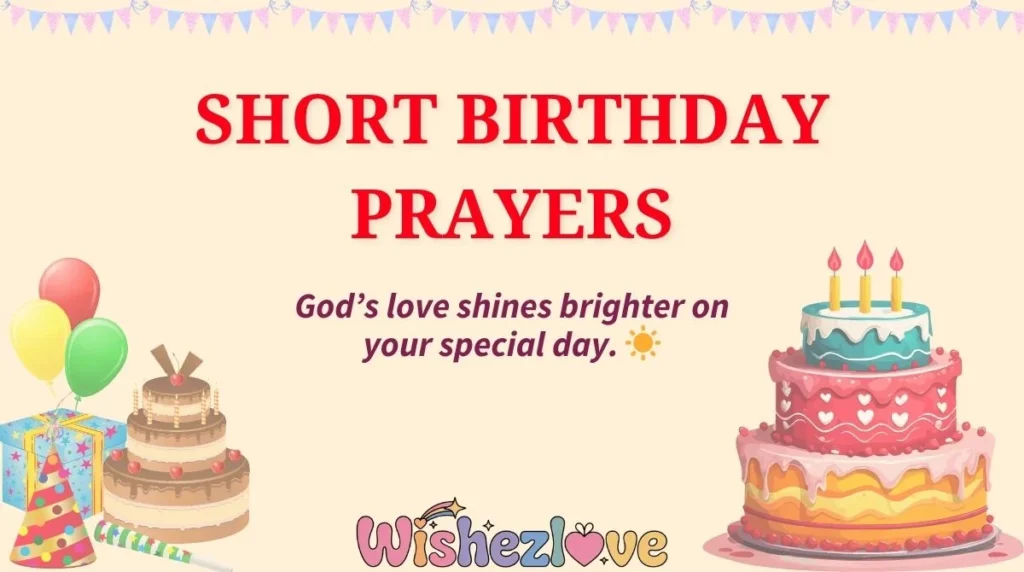 Short Birthday Prayers