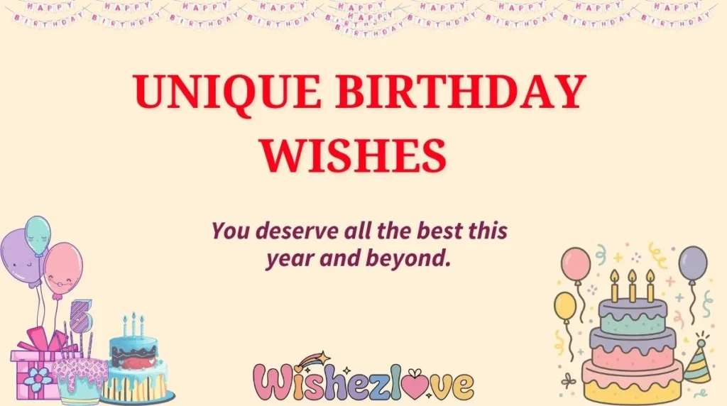 Unique Birthday Wishes for 2025