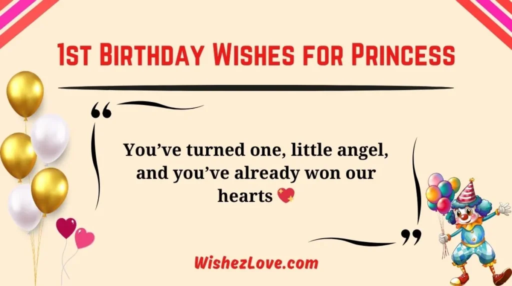 1st Birthday Wishes for Princess
