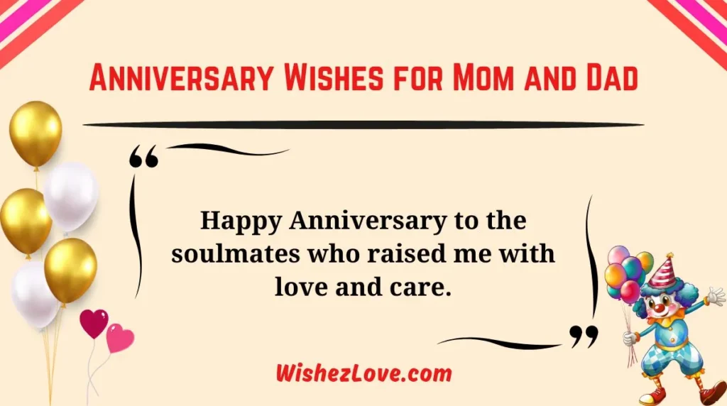 Anniversary Wishes for Mom and Dad