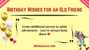 Birthday Wishes for an Old Friend