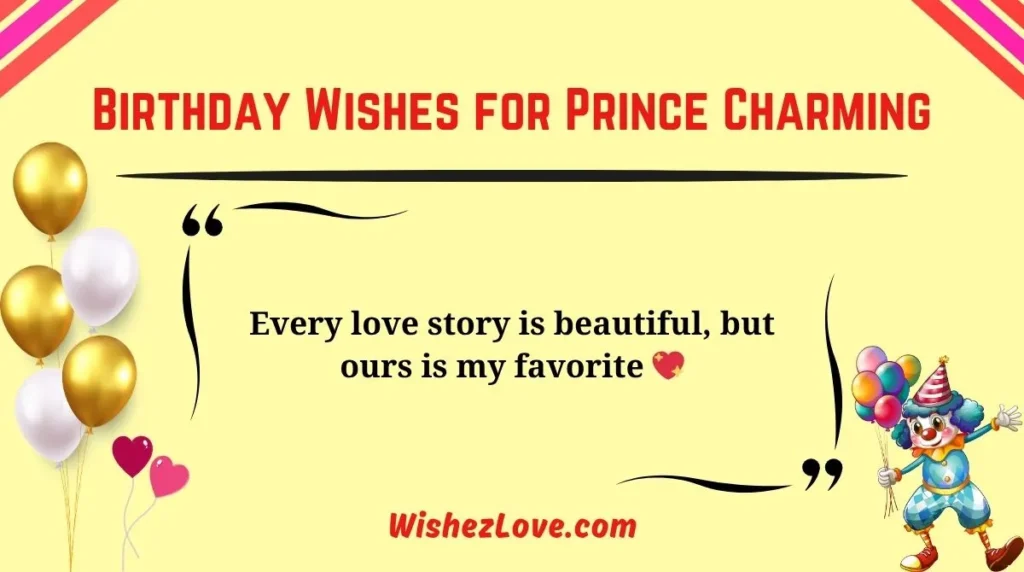 Birthday Wishes for Prince Charming