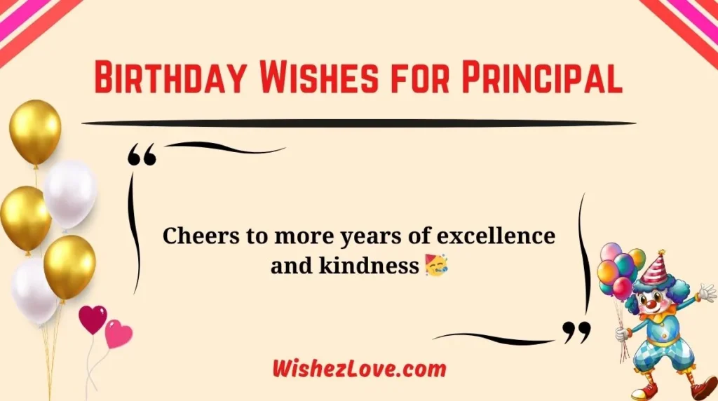 Birthday Wishes for Principal