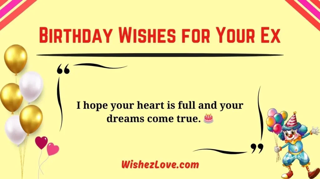 Birthday Wishes for Your Ex
