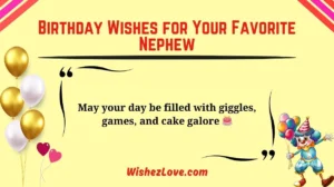 Birthday Wishes for Your Favorite Nephew
