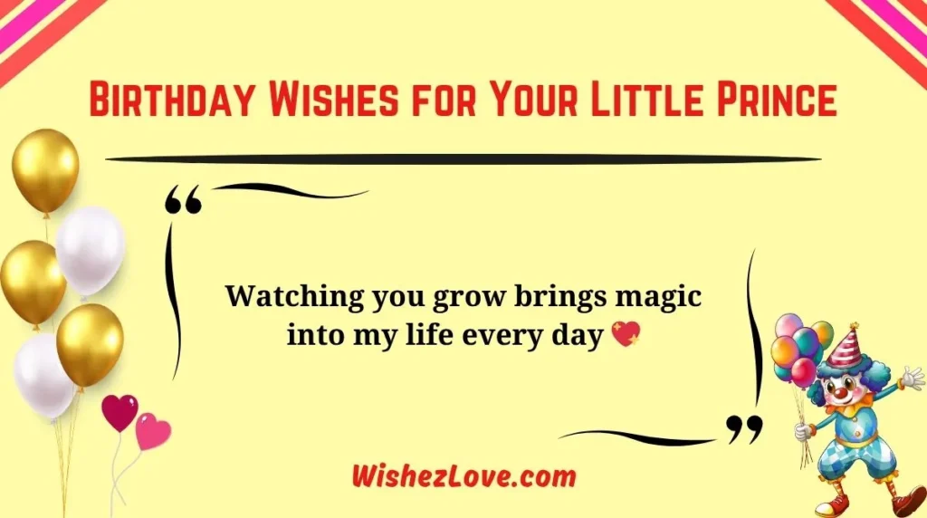 Birthday Wishes for Your Little Prince