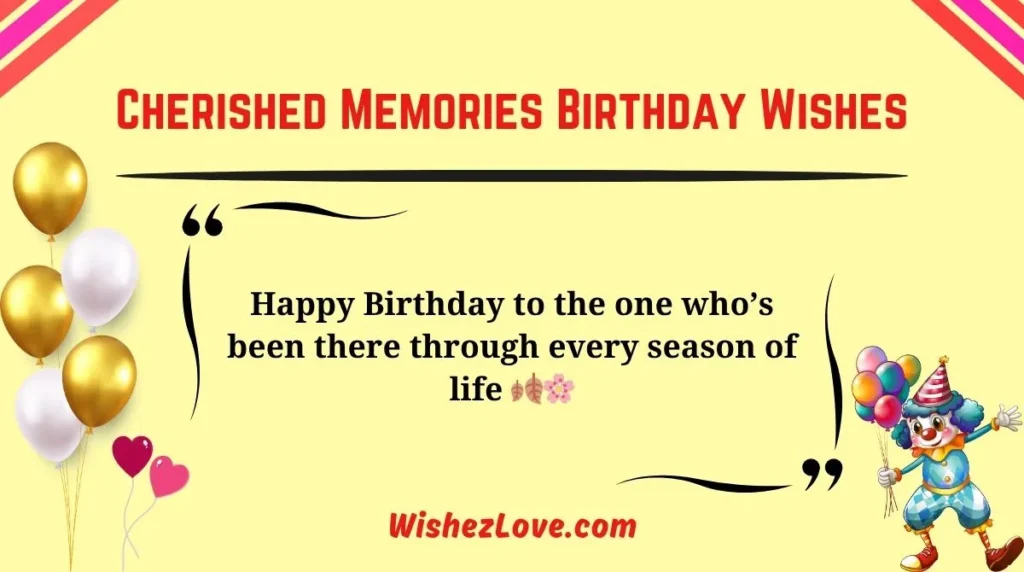 Cherished Memories Birthday Wishes