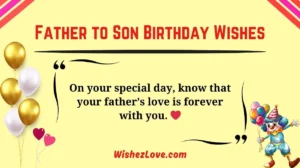Father to Son Birthday Wishes