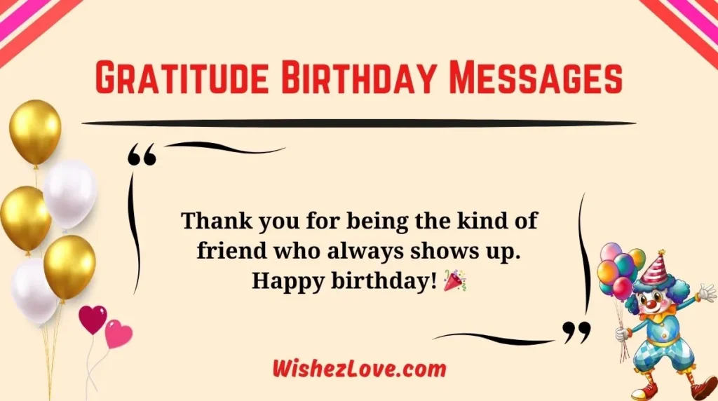 Gratitude Birthday Messages