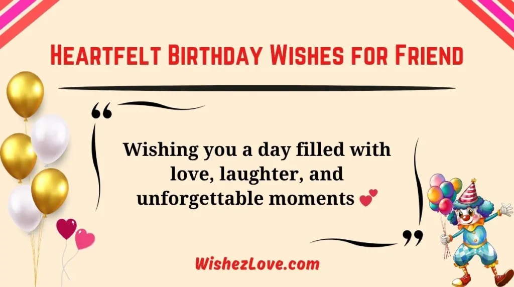 Heartfelt Birthday Wishes for Friend