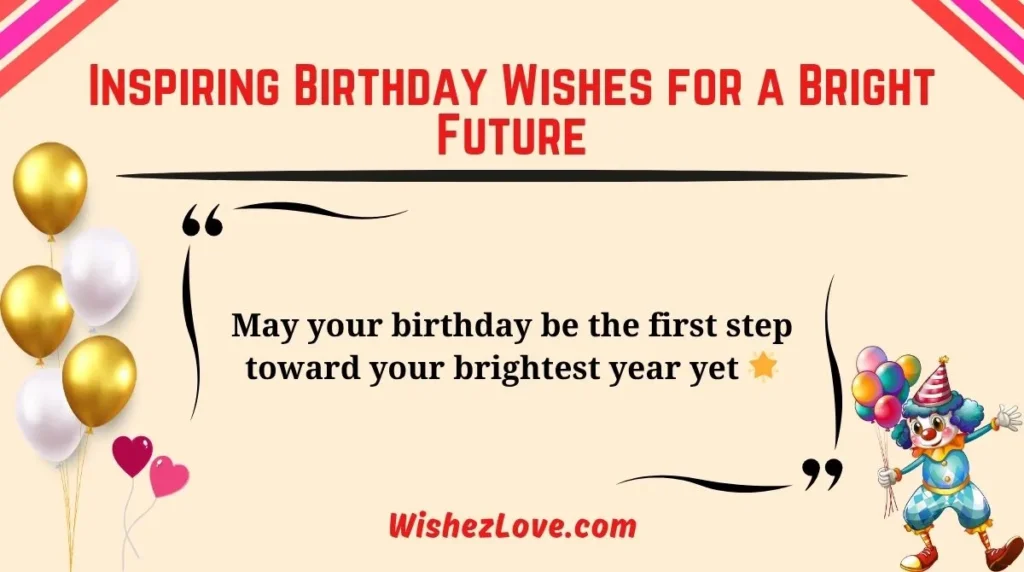 Inspiring Birthday Wishes for a Bright Future