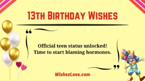 13th Birthday Wishes