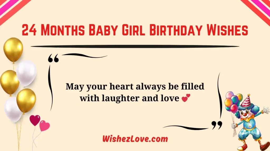 24 Months Baby Girl Birthday Wishes