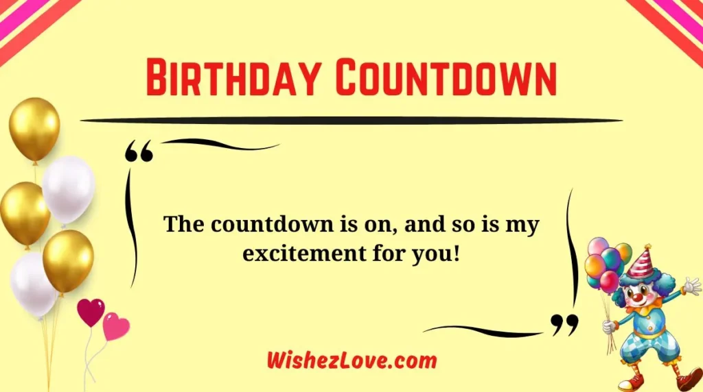 Birthday Countdown
