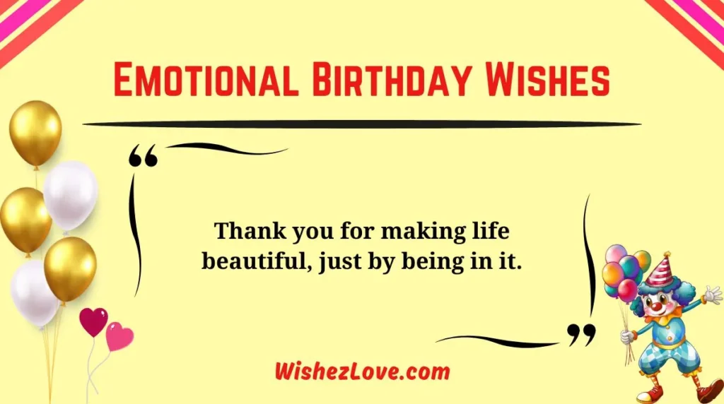 Emotional Birthday Wishes