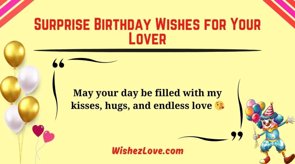 Surprise Birthday Wishes for Your Lover