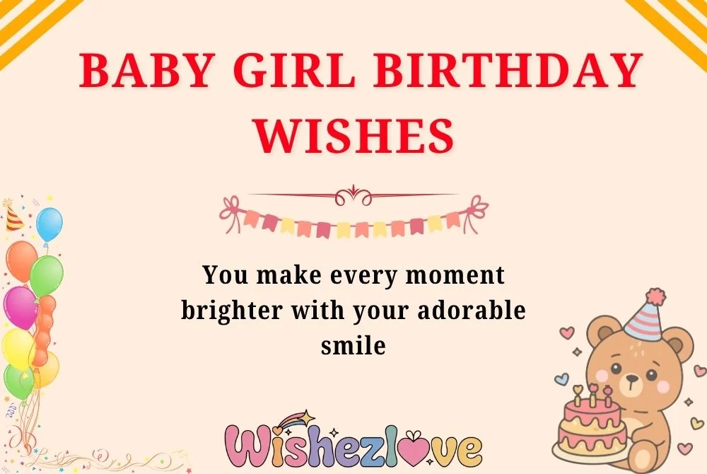 Baby Girl Birthday Wishes