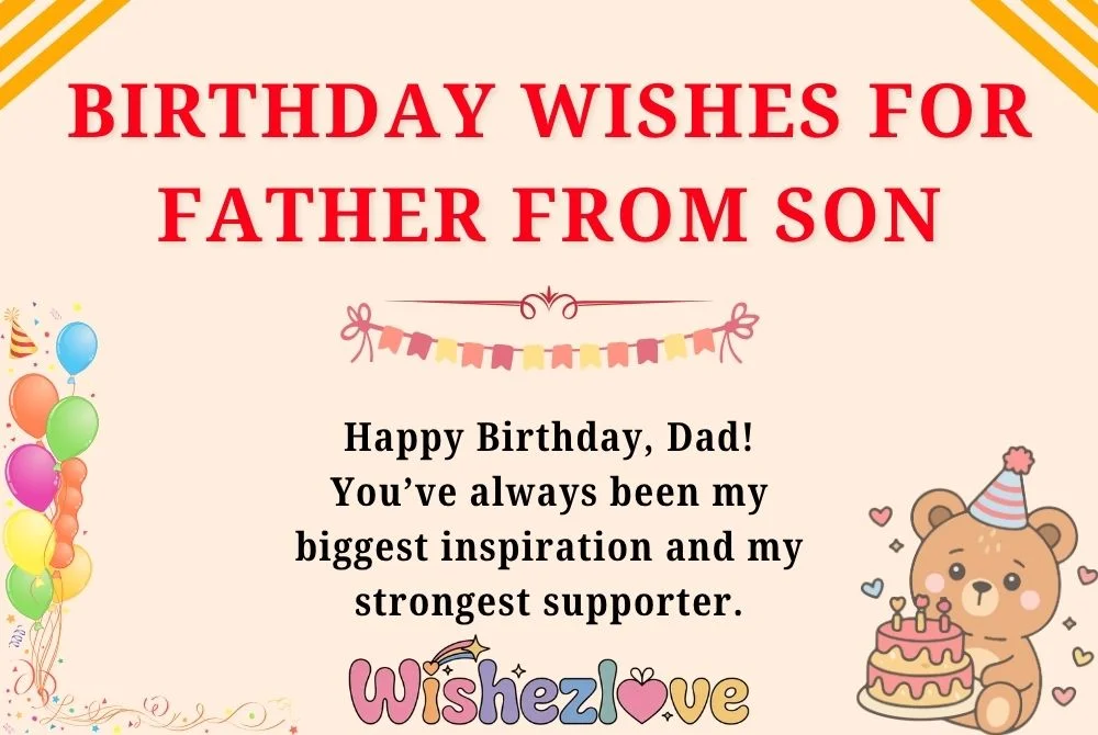 Birthday Wishes for Father from Son